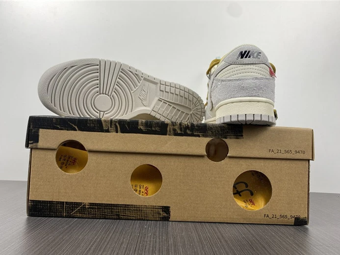SportInspired 4544 Nike Dunk Low Off-White Lot 37 DJ0950- 2363