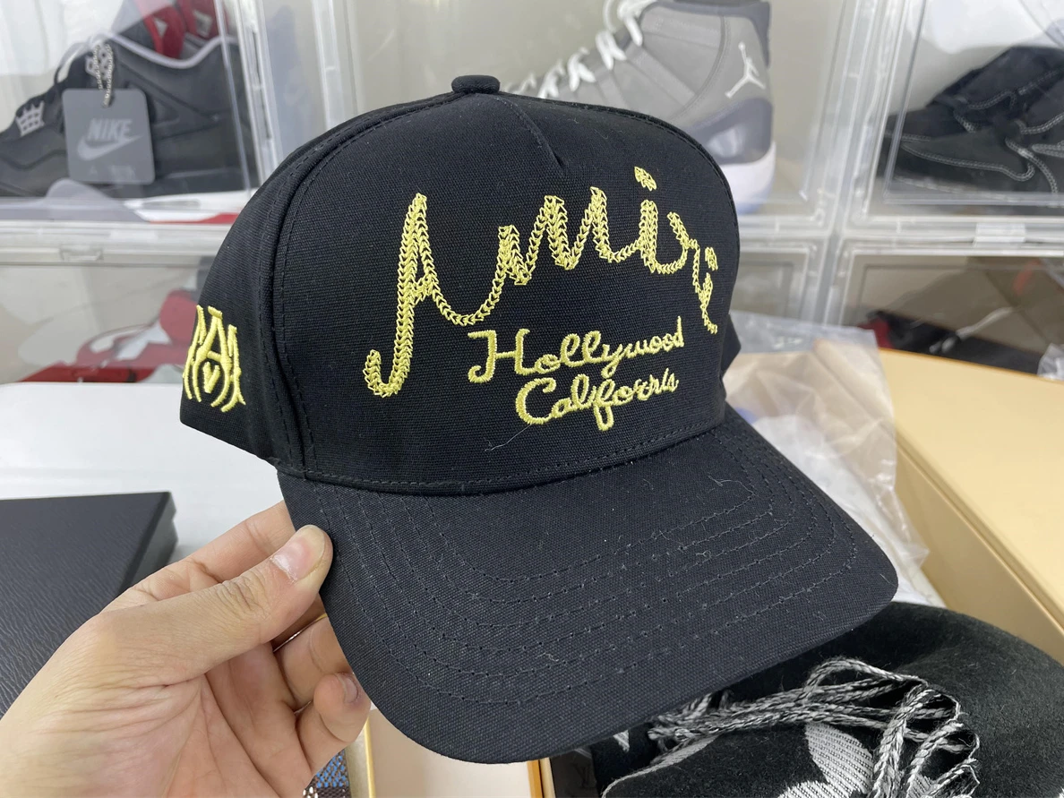 SportInspired AMIRI Black Peacked Hat 43