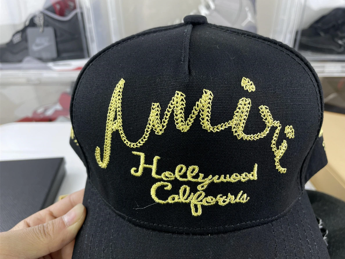 SportInspired AMIRI Black Peacked Hat 43