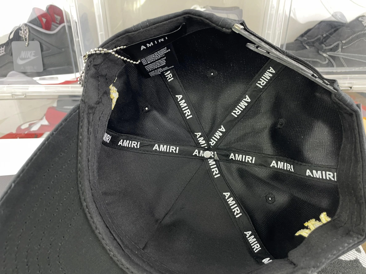 SportInspired AMIRI Black Peacked Hat 43
