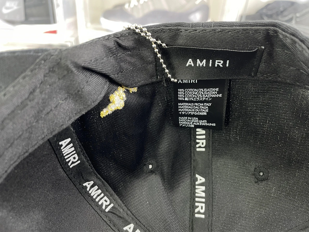 SportInspired AMIRI Black Peacked Hat 43