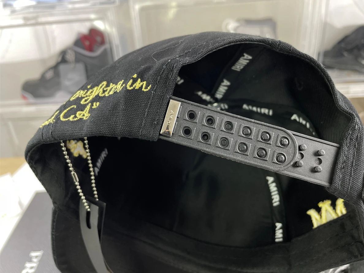 SportInspired AMIRI Black Peacked Hat 43