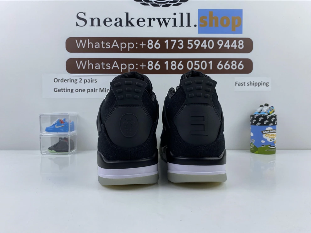 SportInspired Air Jordan 4 Black Silver 812