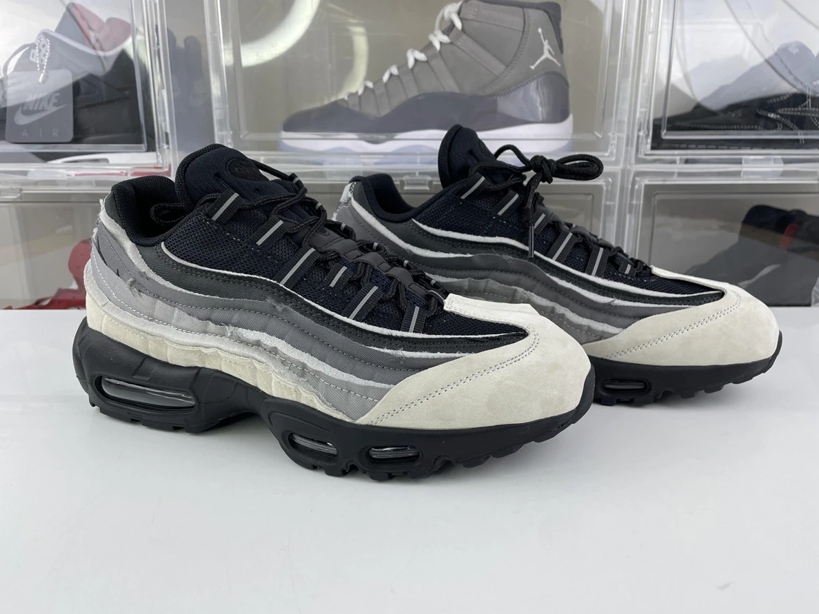 SportInspired Comme des Garçons x Air Max 95 Black Grey 2524