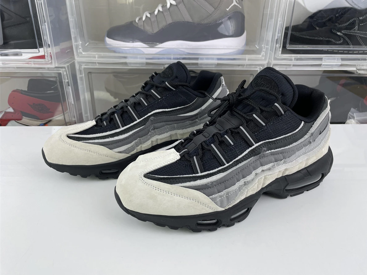 SportInspired Comme des Garçons x Air Max 95 Black Grey 2524