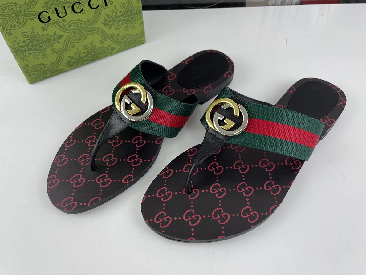 SportInspired GUCCI Red Green slipper for mens and women 85