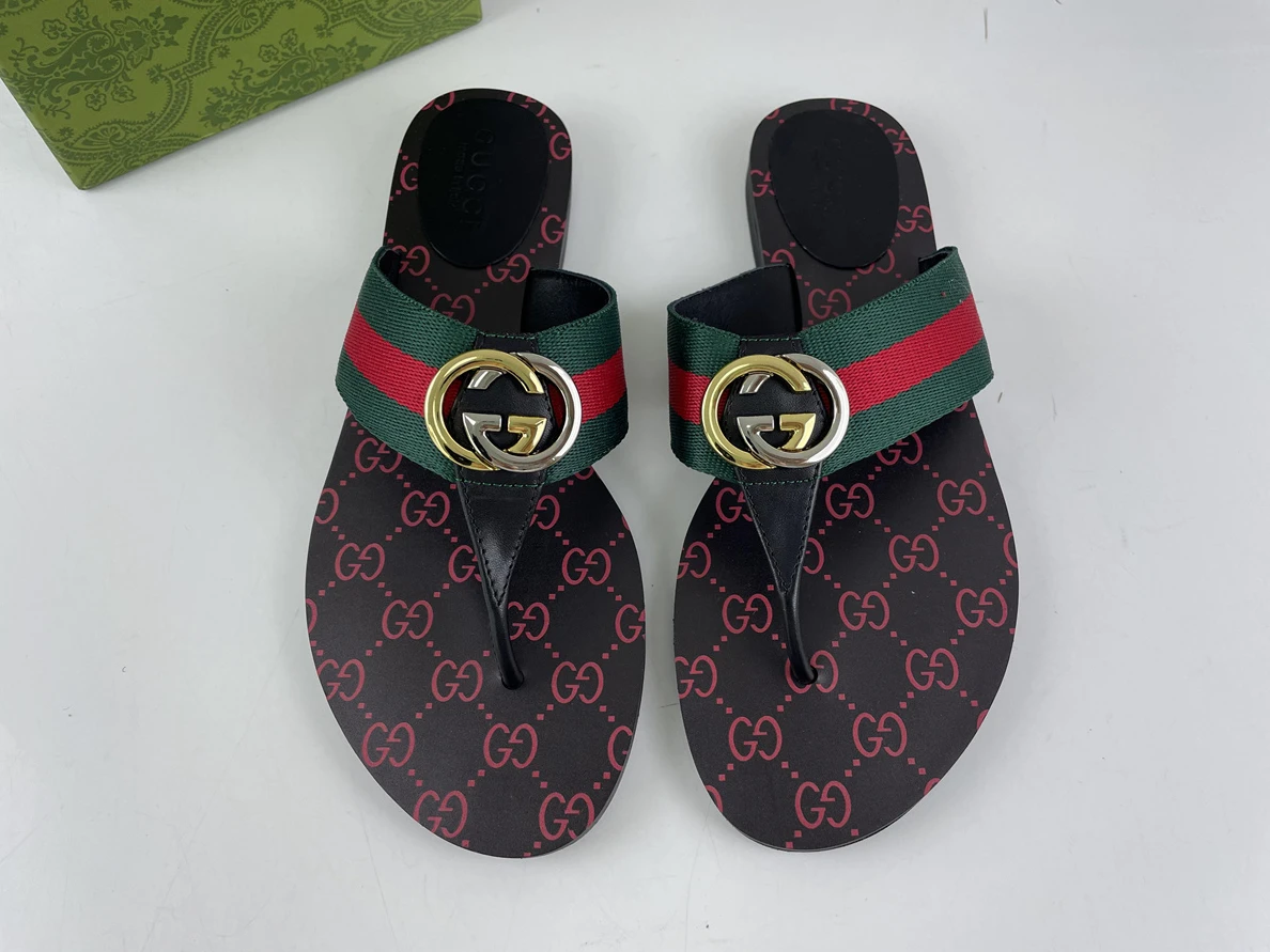 SportInspired GUCCI Red Green slipper for mens and women 85
