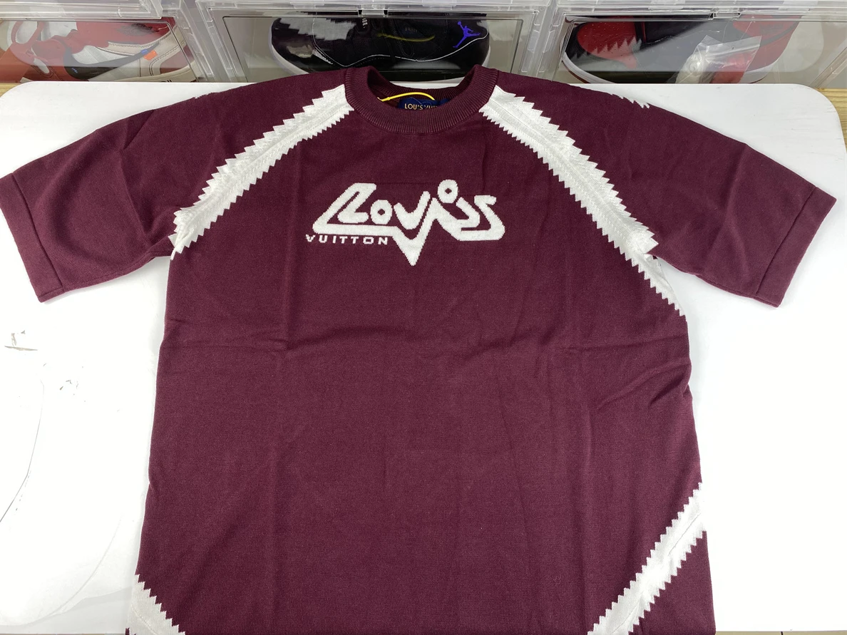 SportInspired Louis Vuitton Wine Red T-Shirt sweater 8