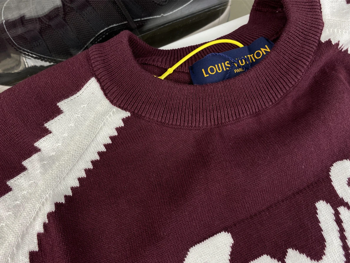 SportInspired Louis Vuitton Wine Red T-Shirt sweater 8