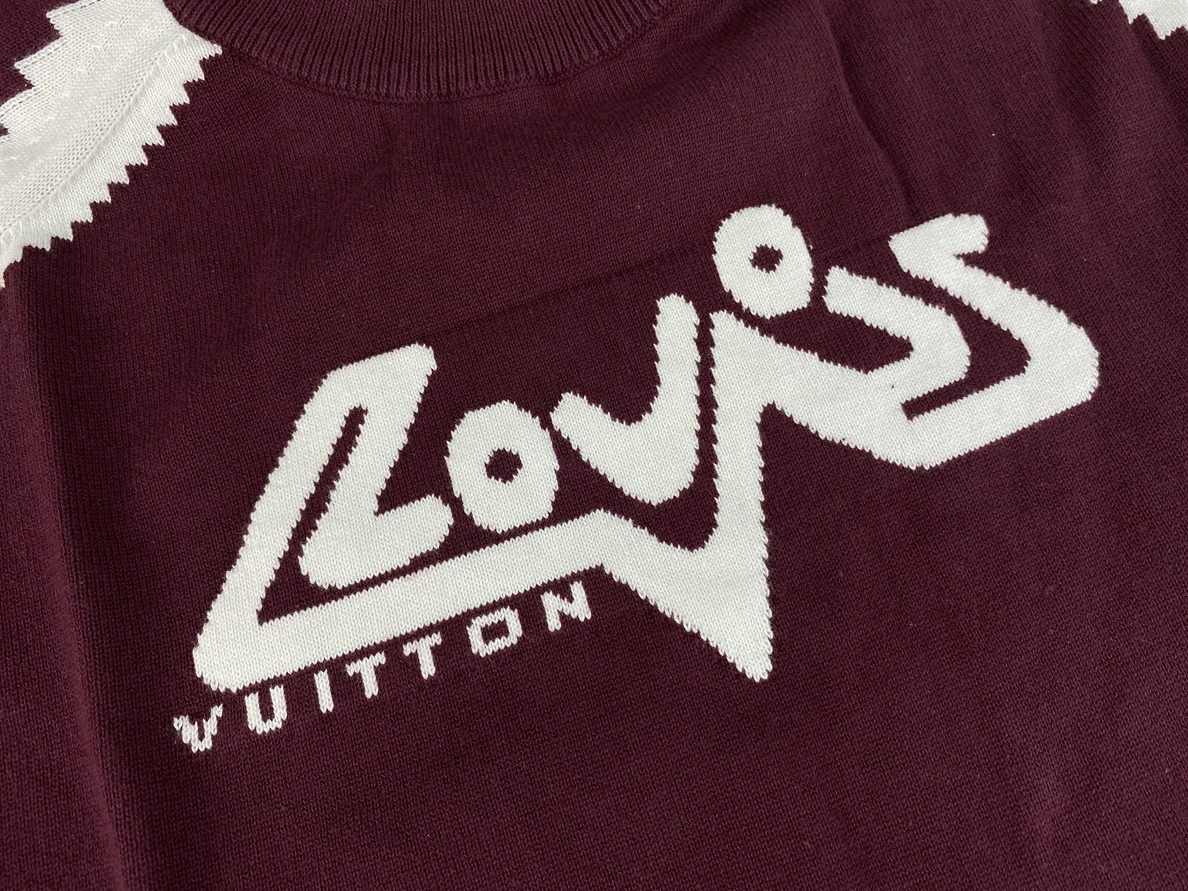 SportInspired Louis Vuitton Wine Red T-Shirt sweater 8