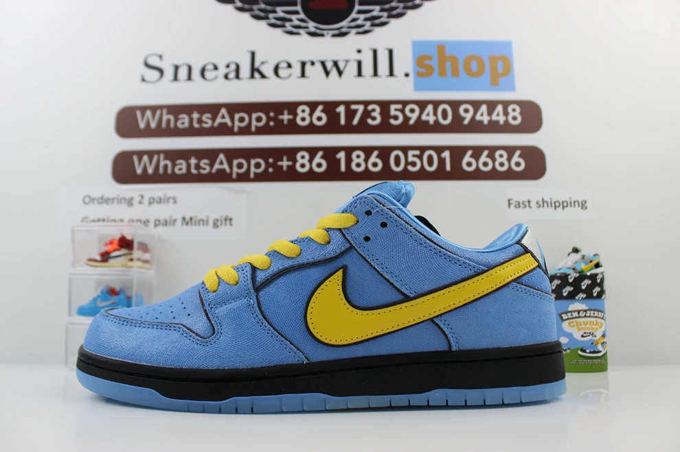SportInspired The Powerpuff Girls X Dunk Low Bubbles Blue 1732