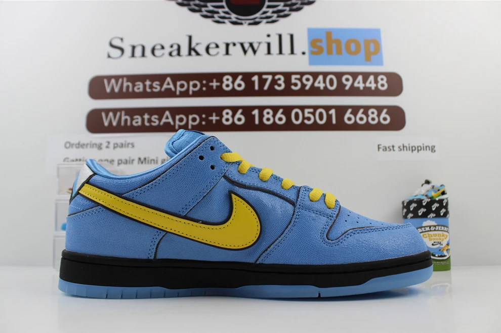 SportInspired The Powerpuff Girls X Dunk Low Bubbles Blue 1732