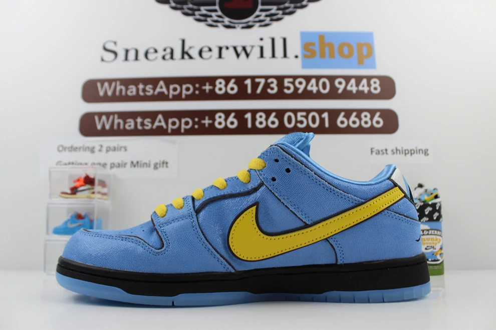 SportInspired The Powerpuff Girls X Dunk Low Bubbles Blue 1732
