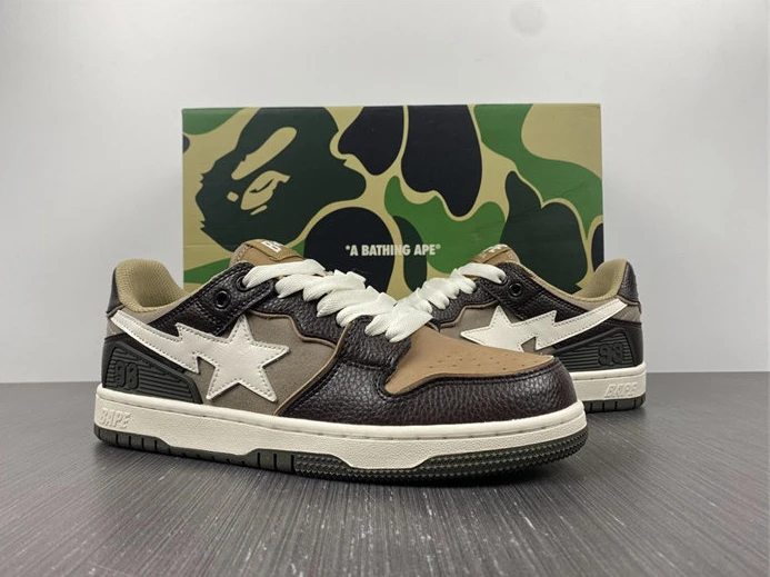 StreetReady 202 A Bathing Ape Bape SK8 Sta Brown Ivory 2798