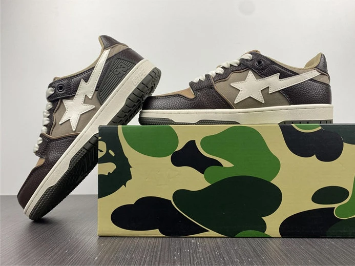 StreetReady 202 A Bathing Ape Bape SK8 Sta Brown Ivory 2798