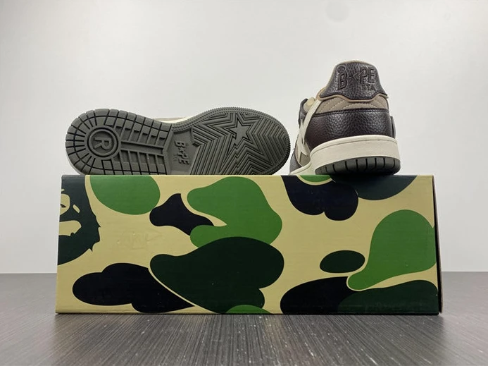 StreetReady 202 A Bathing Ape Bape SK8 Sta Brown Ivory 2798