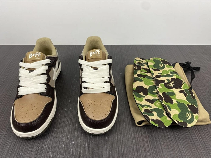 StreetReady 202 A Bathing Ape Bape SK8 Sta Brown Ivory 2798