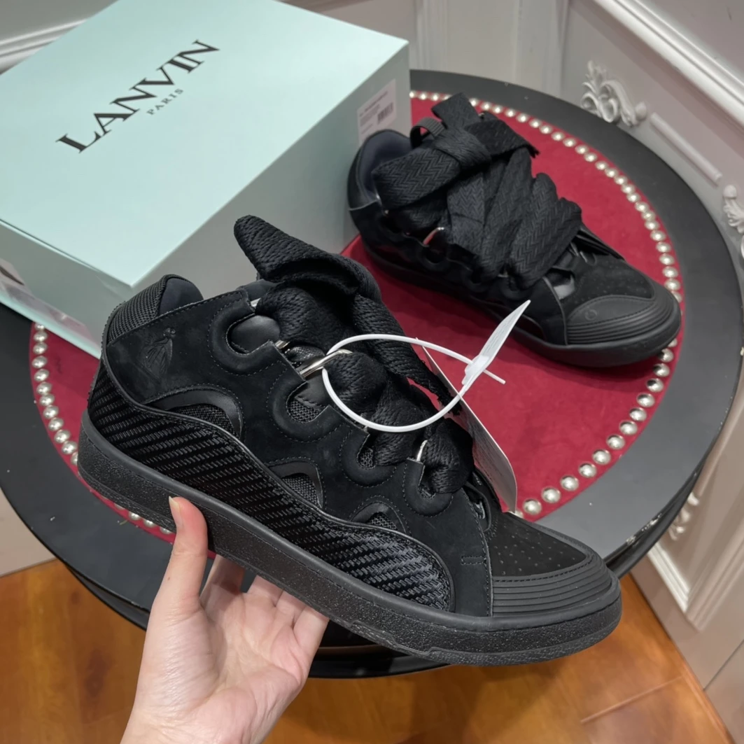 StreetReady 218 Lanvin Curb Sneaker All Black 1504