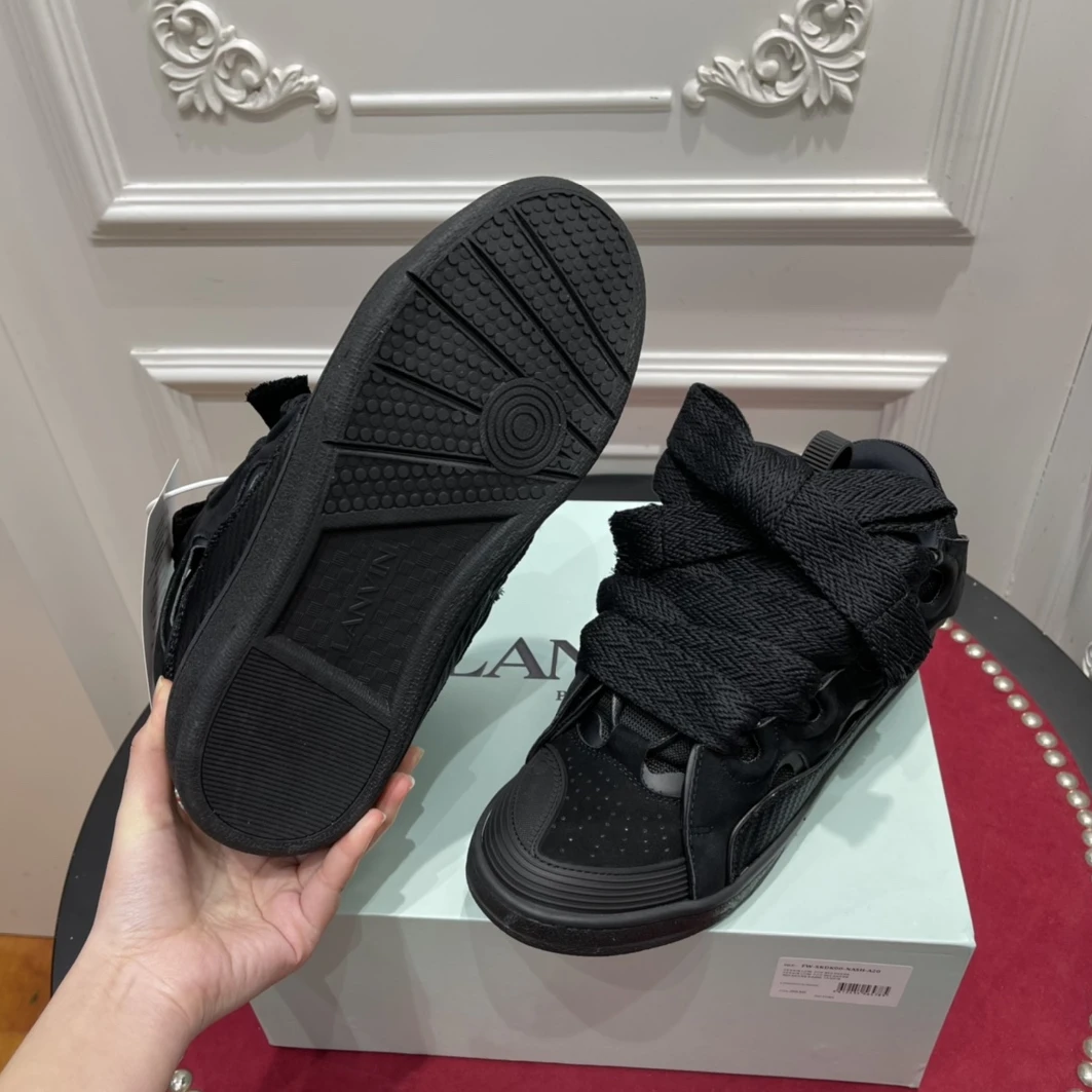 StreetReady 218 Lanvin Curb Sneaker All Black 1504