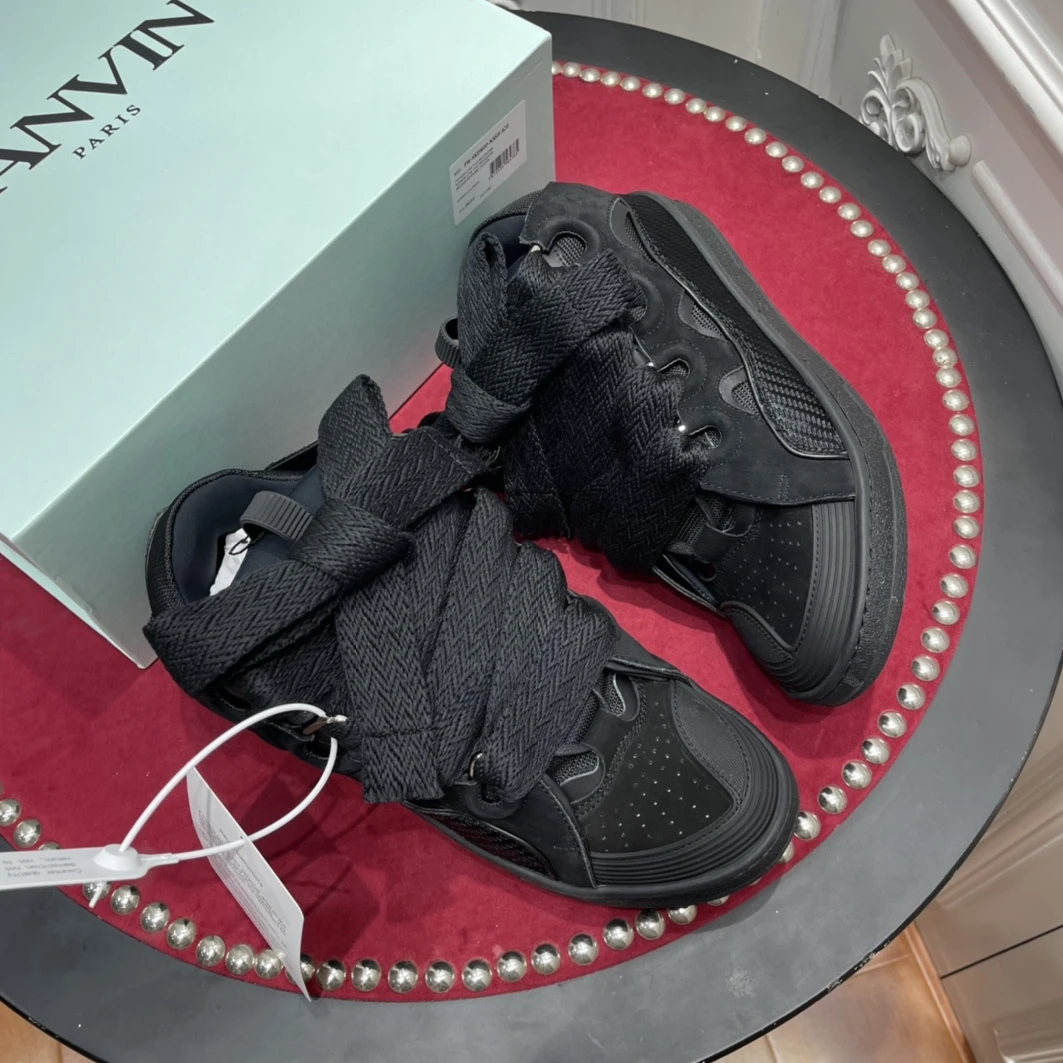 StreetReady 218 Lanvin Curb Sneaker All Black 1504