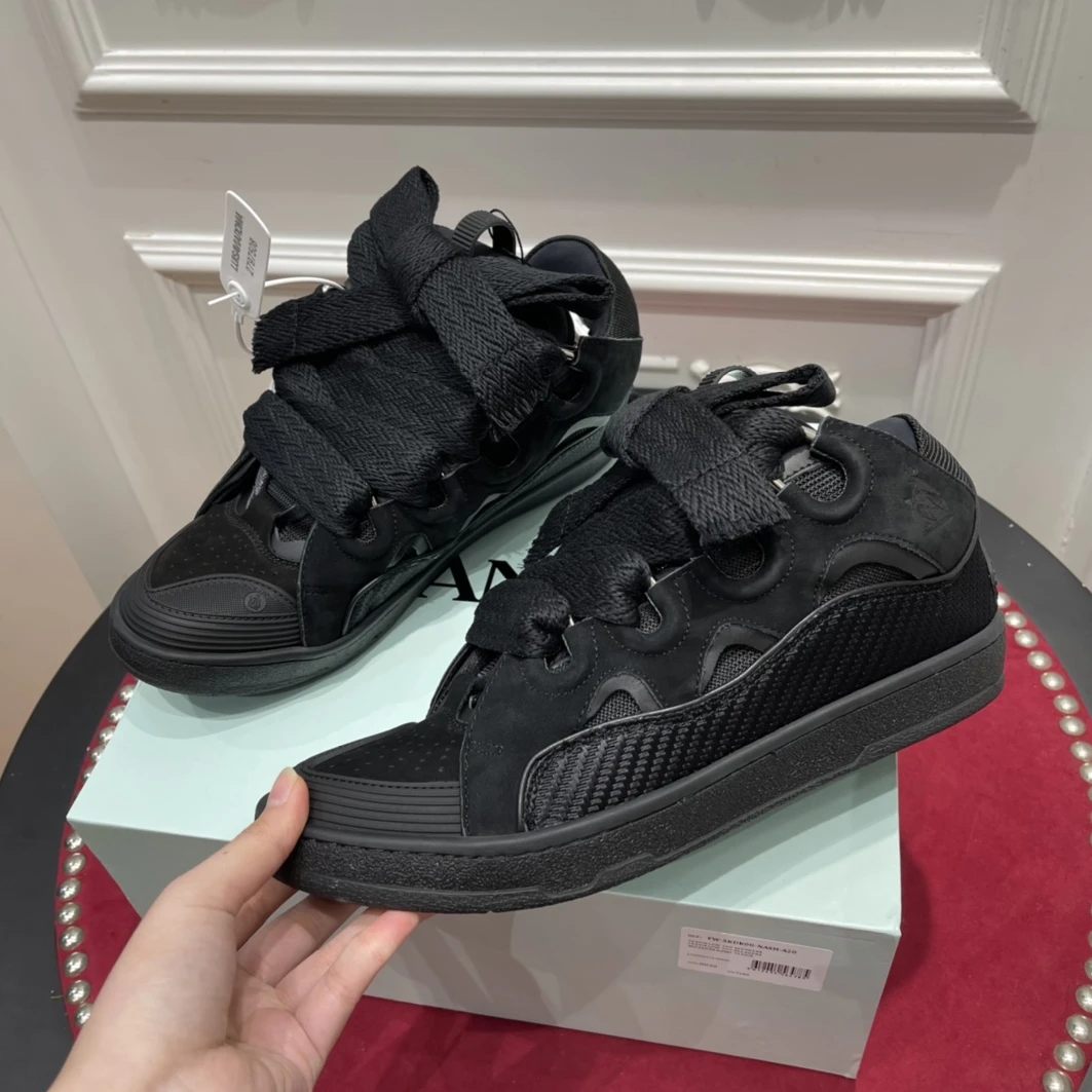 StreetReady 218 Lanvin Curb Sneaker All Black 1504