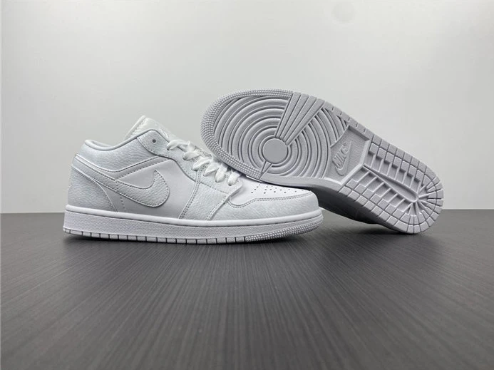 StreetReady 2235 Jordan1 Triple White Tumbled Leather 553558- 697