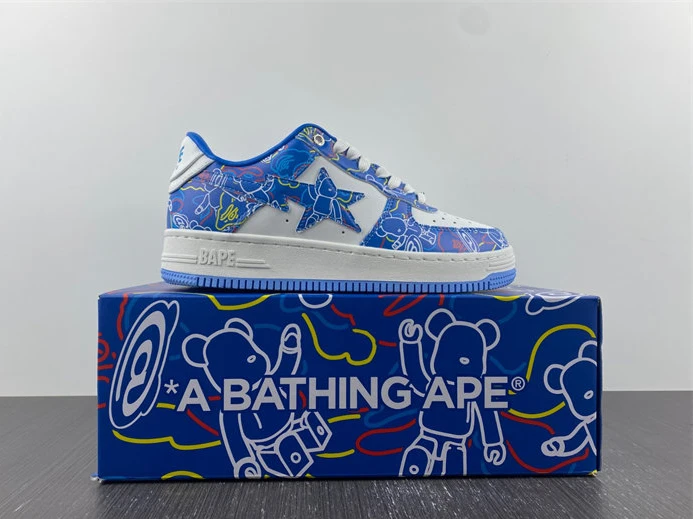 StreetReady 246 A Bathing Ape Bape Sta Medicom Toy Bearbrick Camo Blue 2790