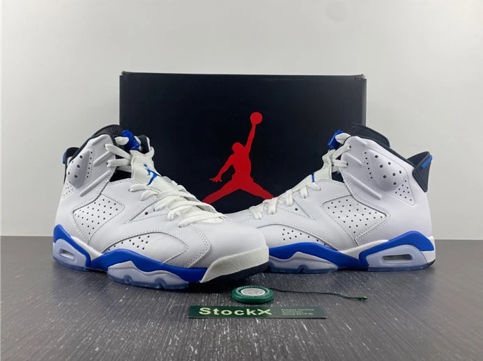 StreetReady 5819 Jordan 6 White blue sn 983
