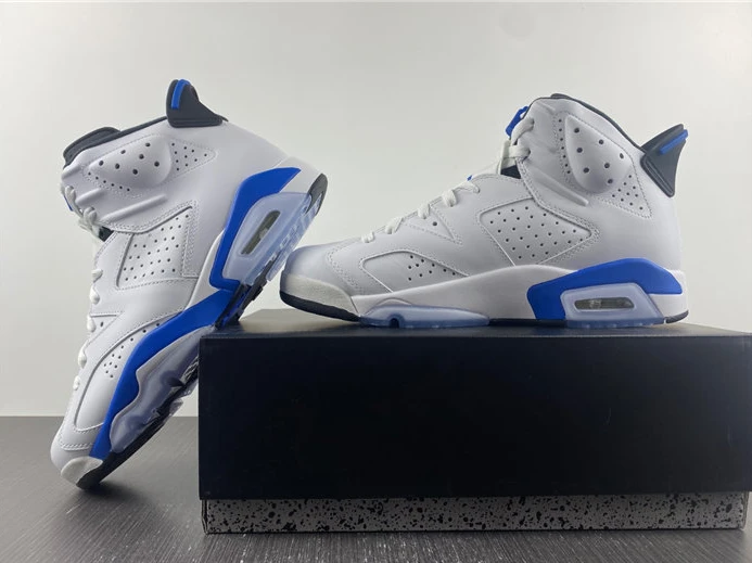 StreetReady 5819 Jordan 6 White blue sn 983