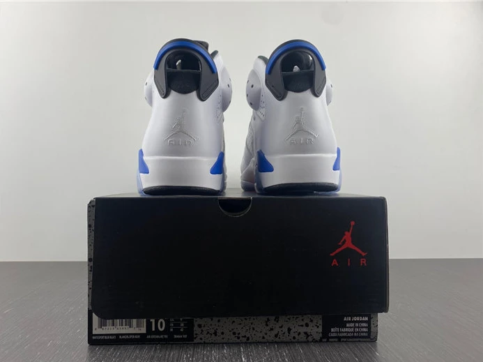 StreetReady 5819 Jordan 6 White blue sn 983