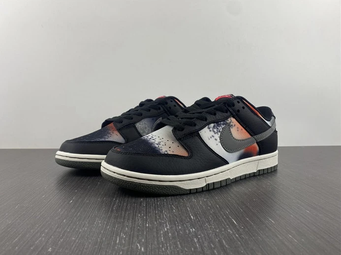 StreetReady 6110 Nike Dunk Low Graffiti Black Red DM0108- 1925