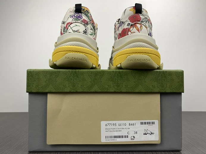 StreetReady Gucci x BLCG The Hacker Project Triple S Flora Print 677195 UL110 8461 3363