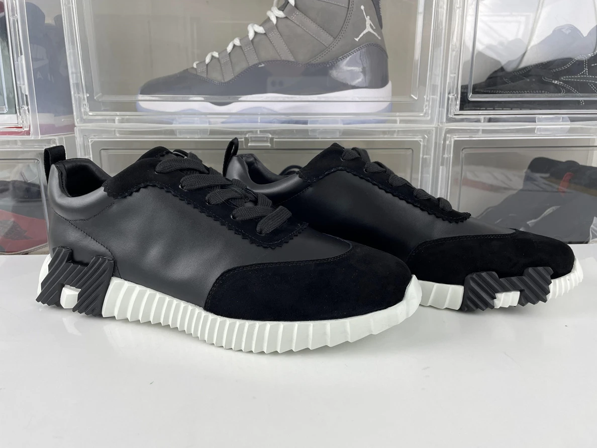 StreetReady HERMES BOUNCING Black White with Leather 119