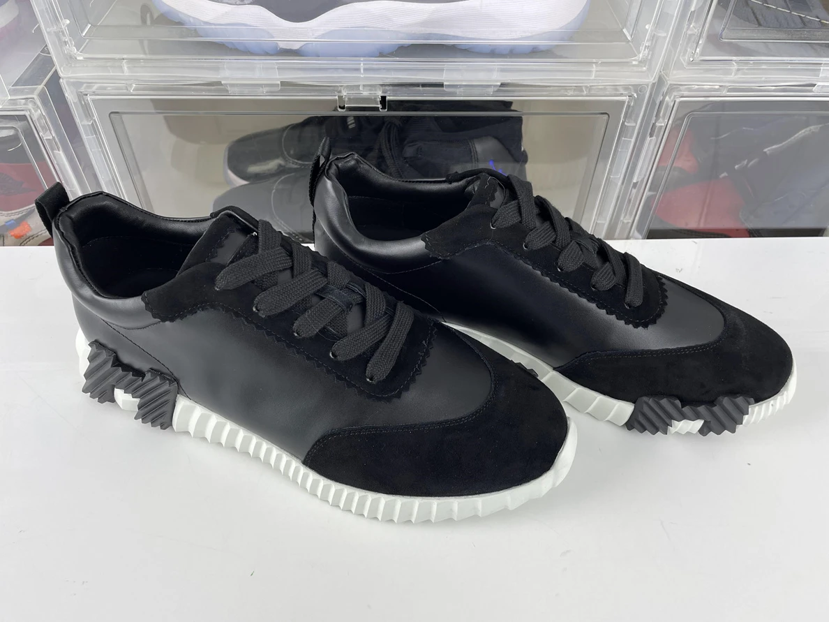 StreetReady HERMES BOUNCING Black White with Leather 119
