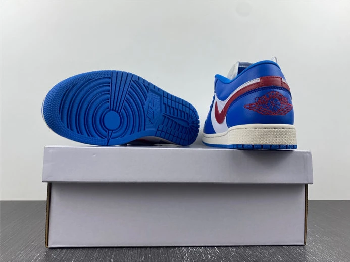 StreetReady Jordan 1 Low Sport Blue Gym Red DC0774-416 606