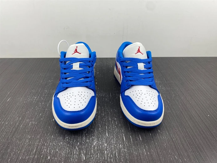 StreetReady Jordan 1 Low Sport Blue Gym Red DC0774-416 606