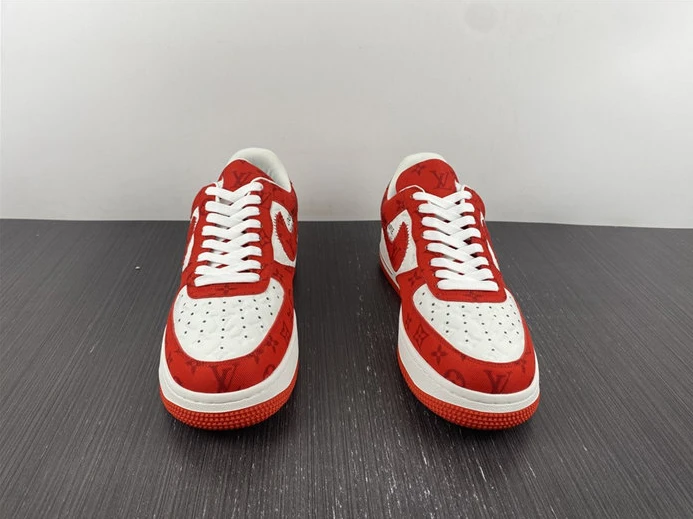 StreetReady LV Nike Air Force 1 Low By Virgil Abloh White Red 2421