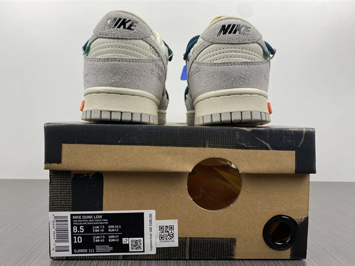 StreetReady Nike Dunk Low Off-White Lot 16 DJ0950-111 1947
