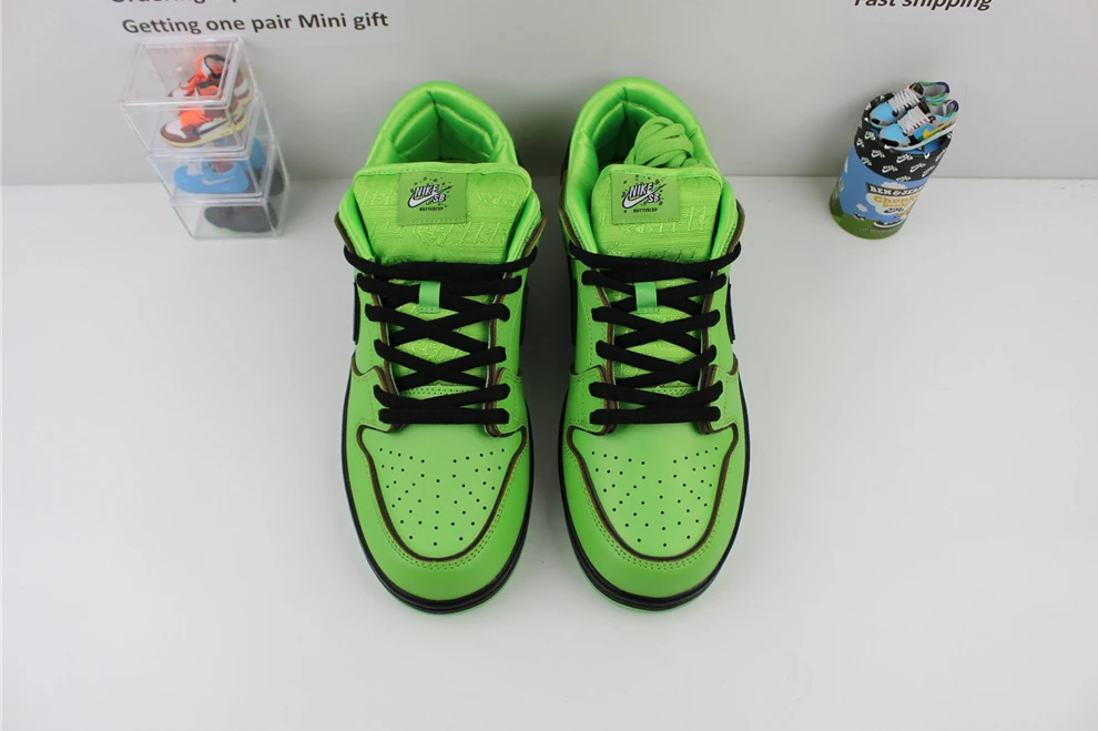 The Powerpuff Girls X Dunk Low Bubbles Green Comfortable 1731
