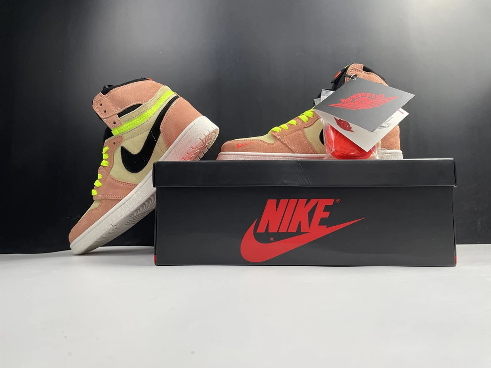 TopPick 2162 Jordan1 Switch Peach CW6576- 528