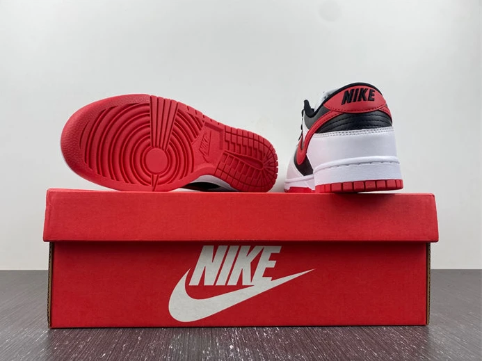 TopPick 2268 Nike Dunk Low Retro White Black University Red FD9762- 1807