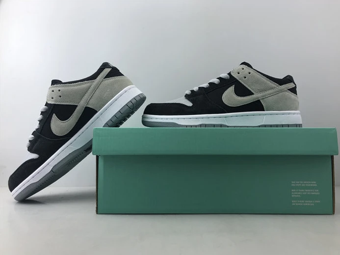 TopPick 3092 Nike SB Zoom Dunk Low Pro Black Wolf Grey White 854866- 2223