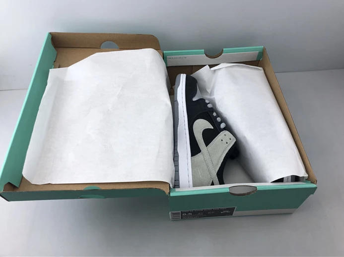 TopPick 3092 Nike SB Zoom Dunk Low Pro Black Wolf Grey White 854866- 2223