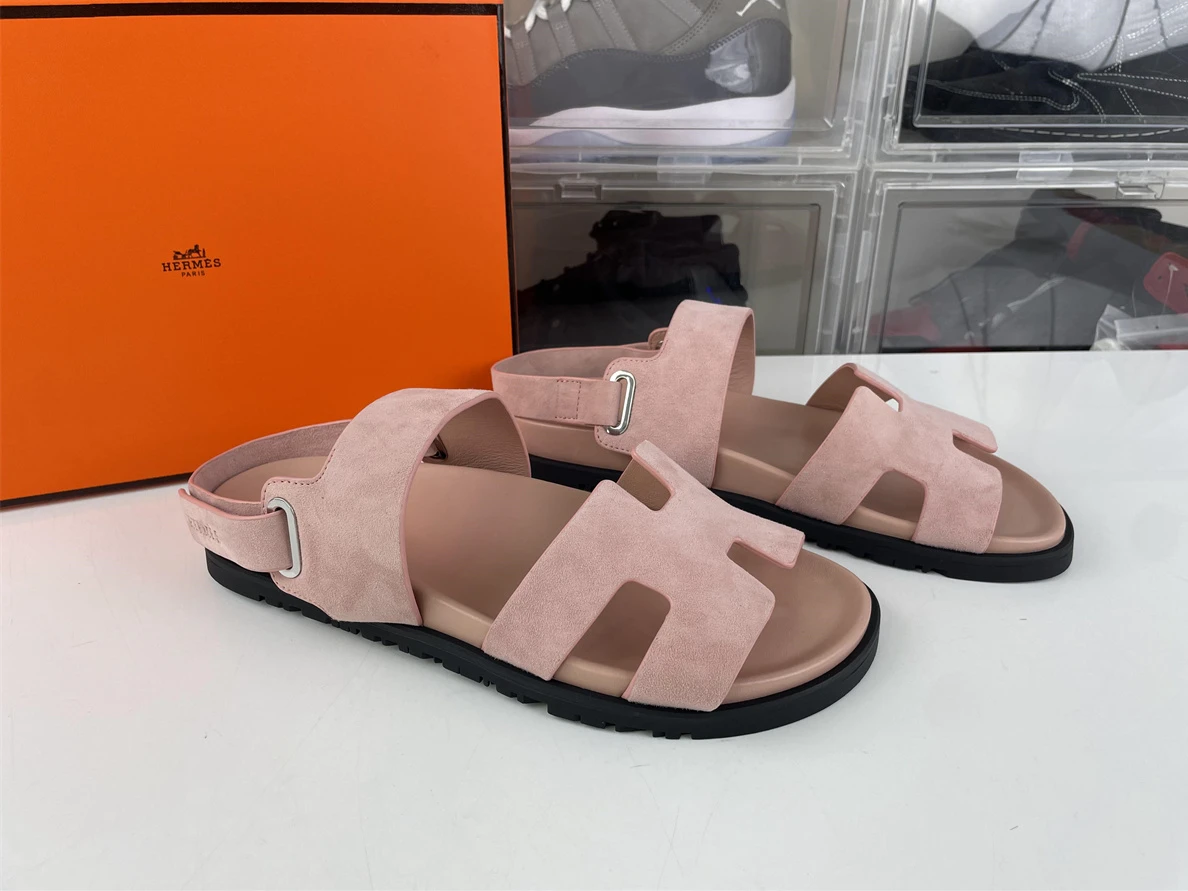 TopPick 4202 Hermes Pink Sandals TAKARA Cashmere 110