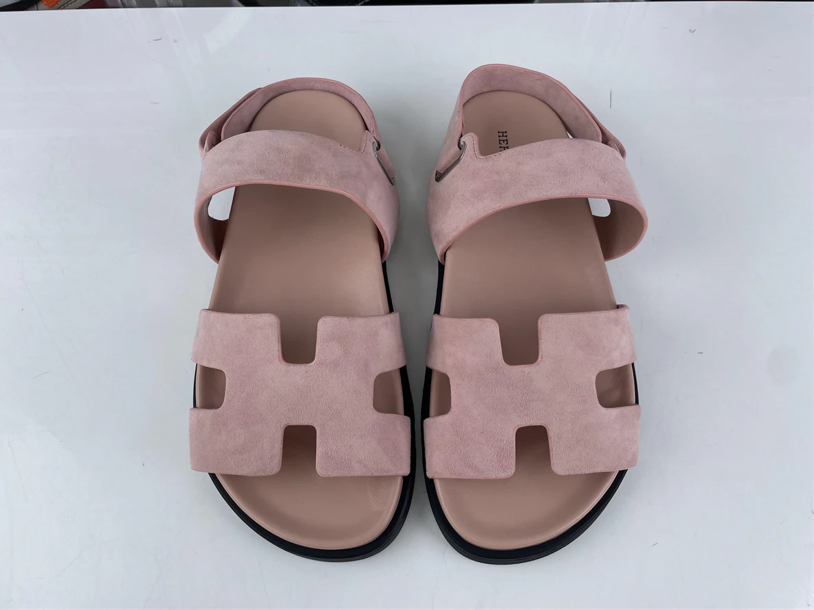 TopPick 4202 Hermes Pink Sandals TAKARA Cashmere 110