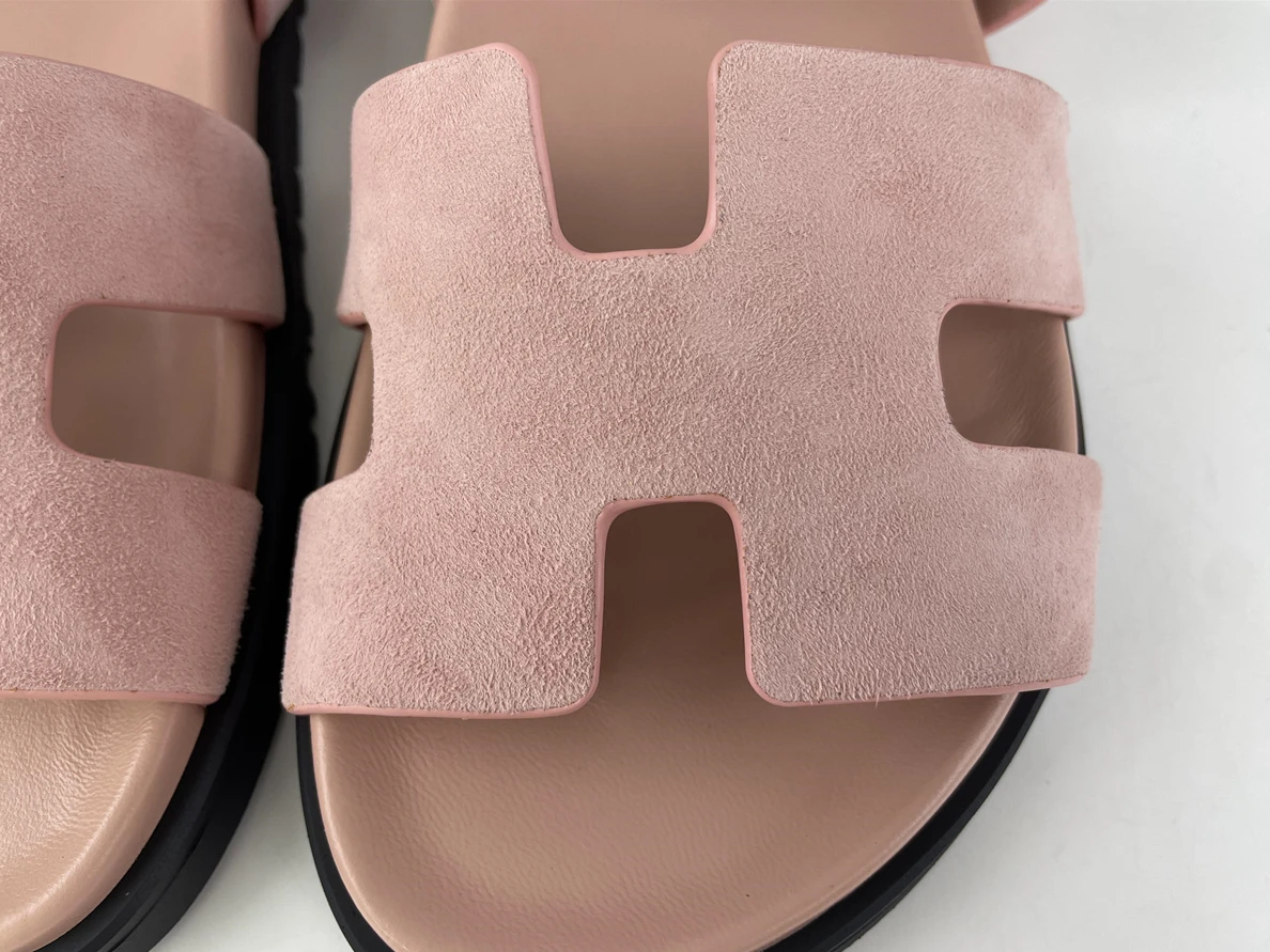 TopPick 4202 Hermes Pink Sandals TAKARA Cashmere 110