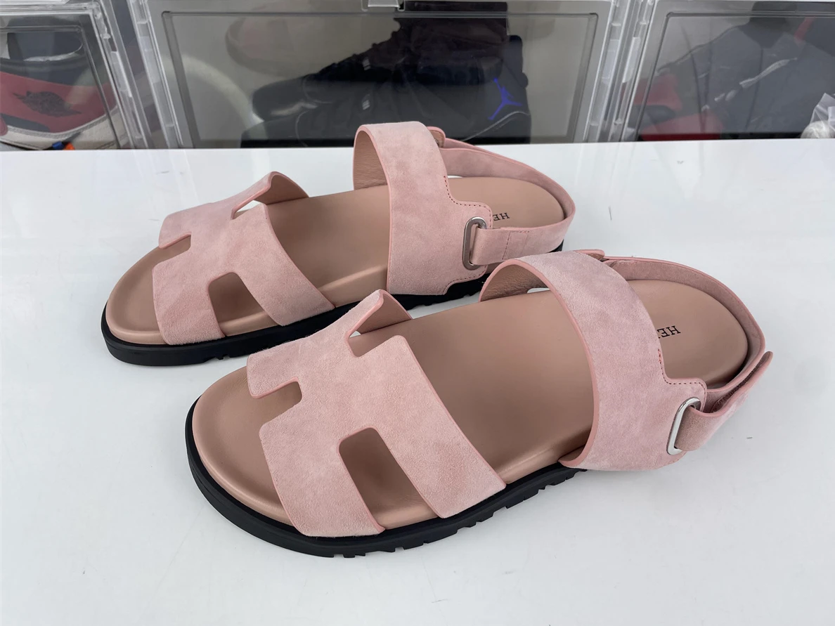 TopPick 4202 Hermes Pink Sandals TAKARA Cashmere 110