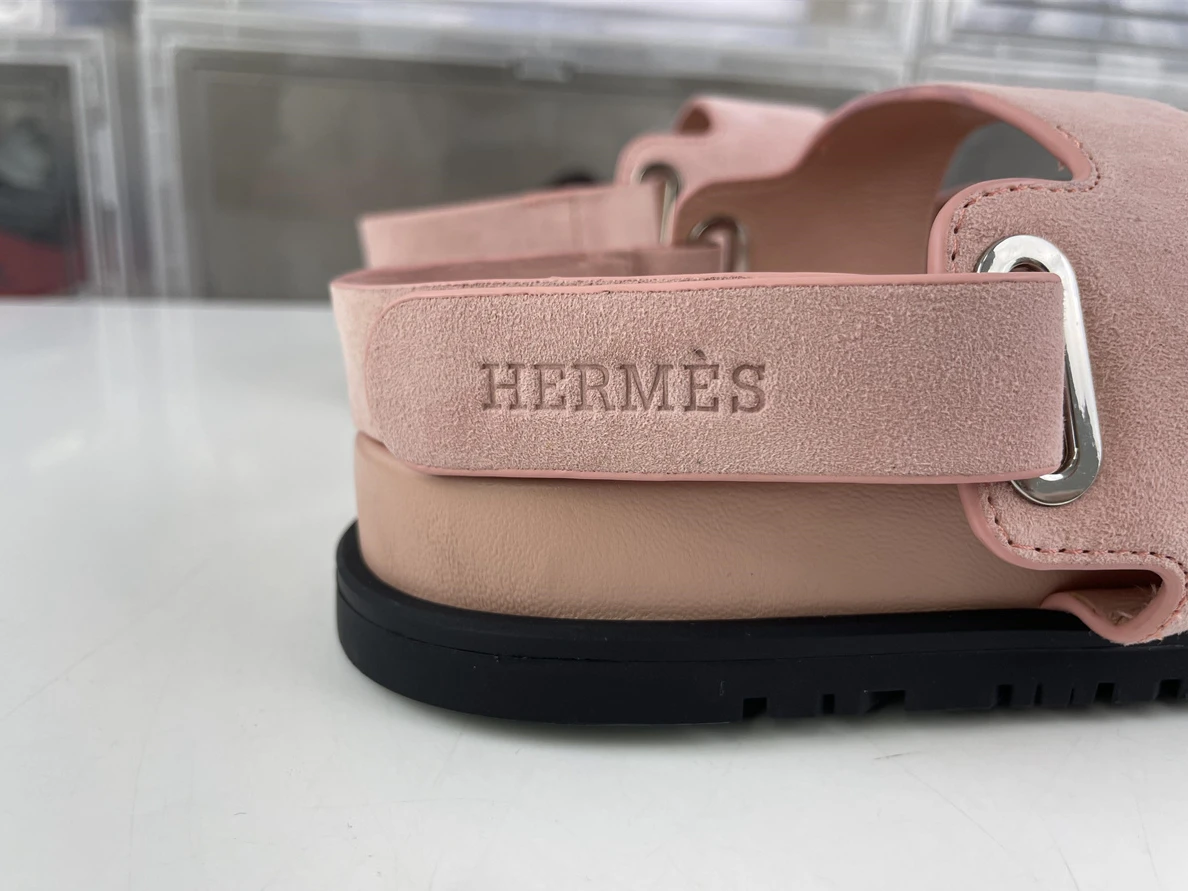 TopPick 4202 Hermes Pink Sandals TAKARA Cashmere 110
