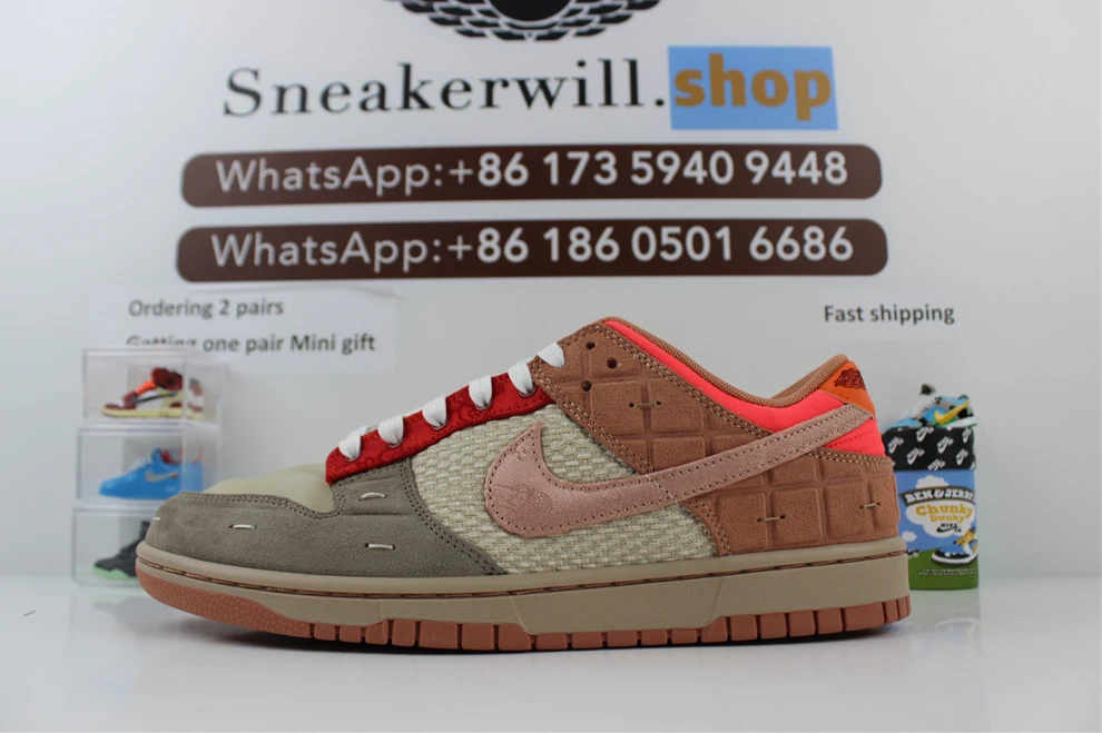 TopPick 6716 CLOT X Nike Dunk Low What The 1739
