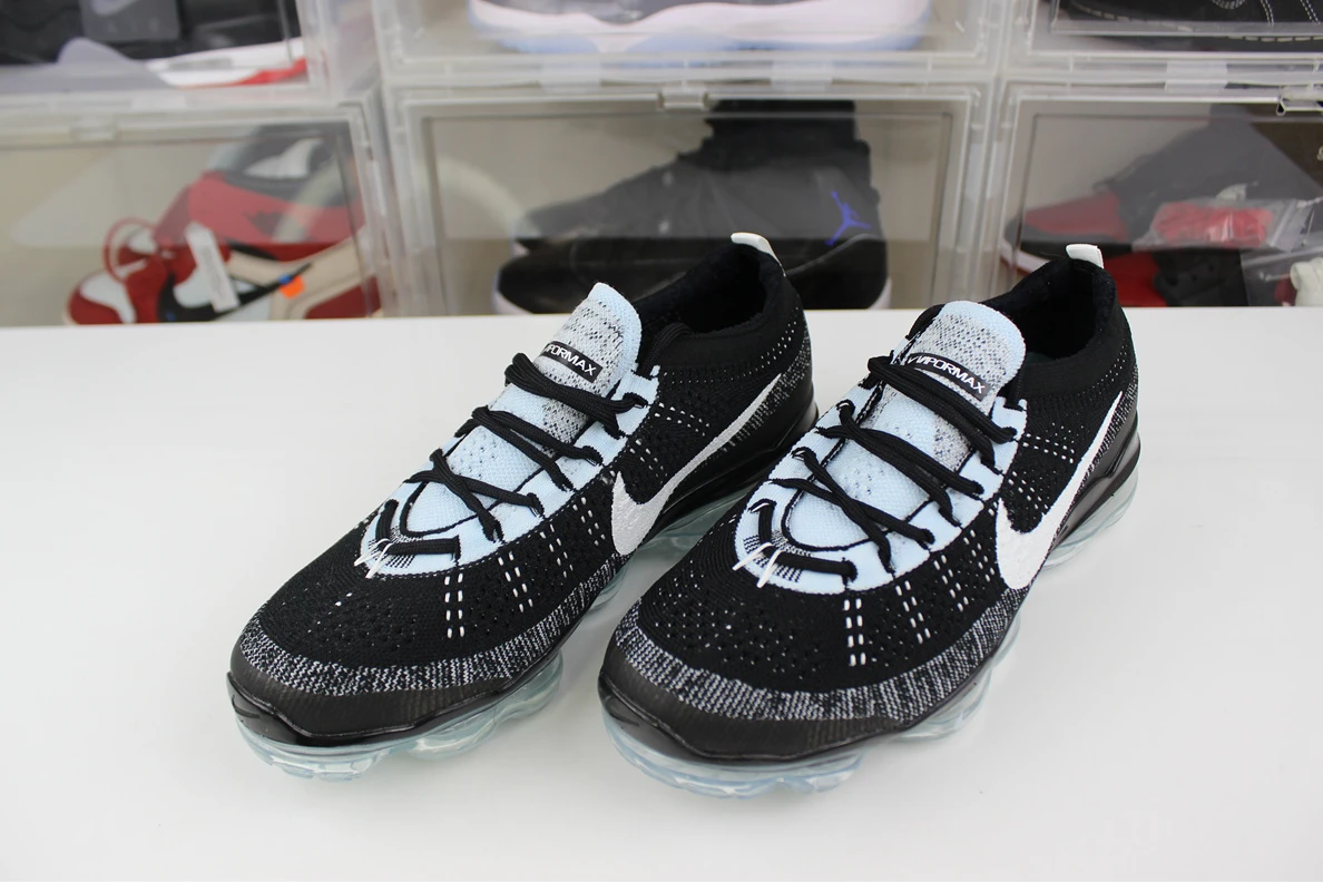 TopPick 6747 Nike Air VaporMax 2023 Flyknit Black White 2742